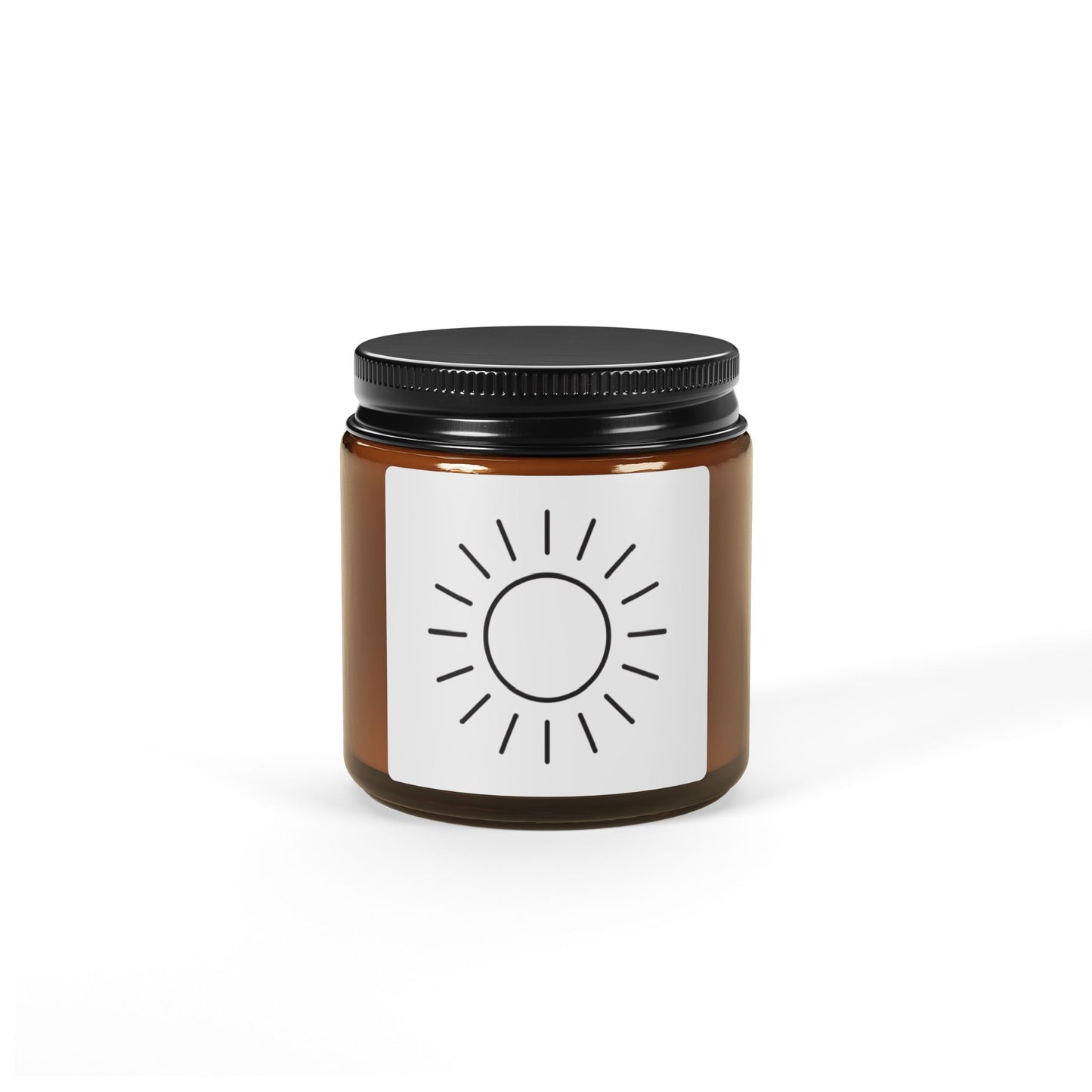 Amber Jar Soy Candle — Sunny Citrus Scent (Multi-Size)