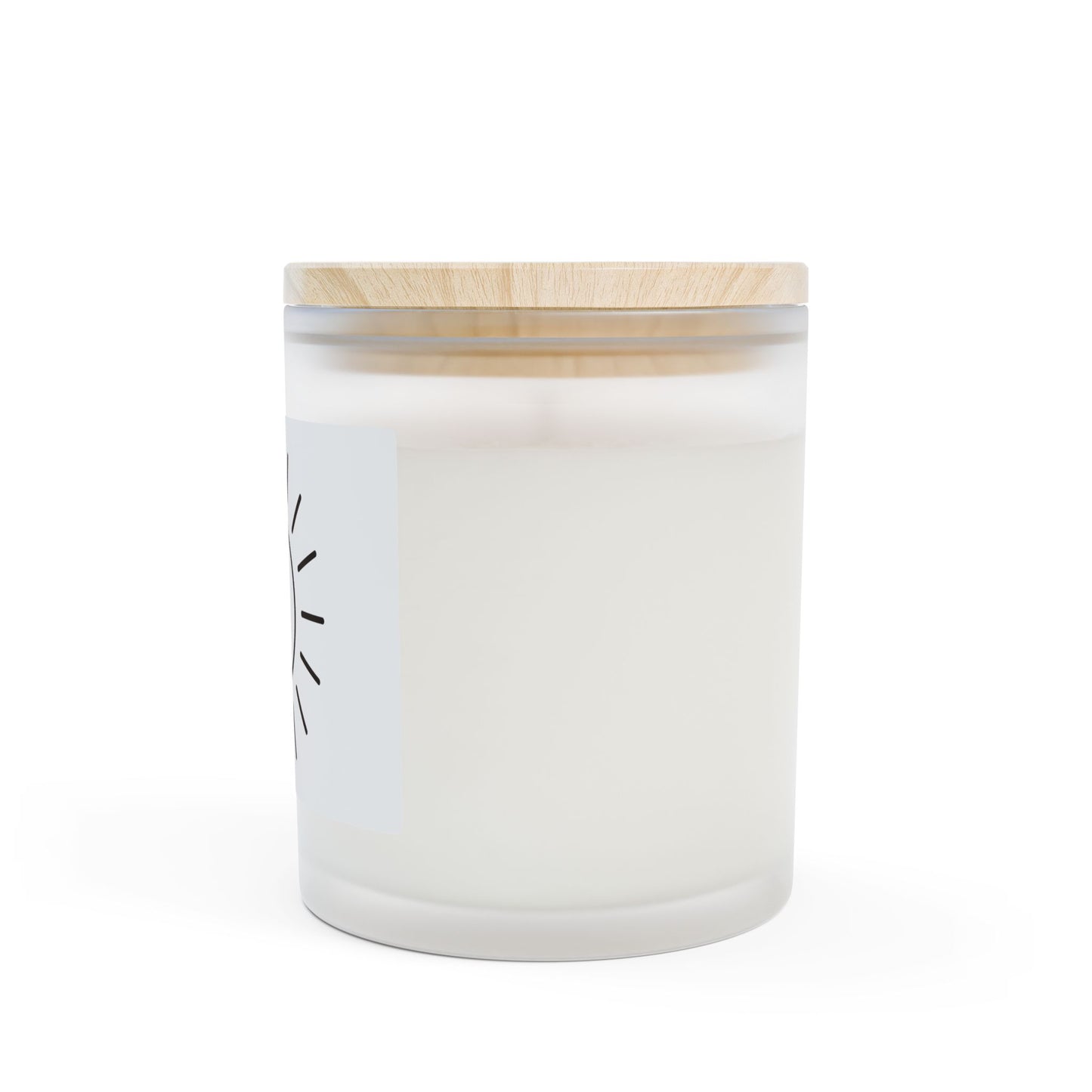 Sunshine Scented Frosted Glass Candle — 11oz Decorative Soy Candle