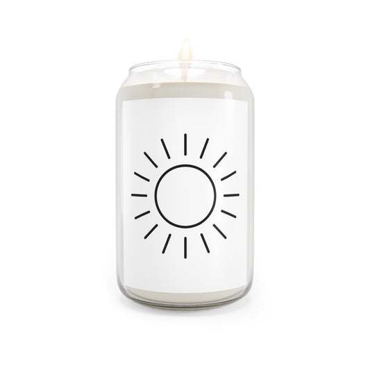 Soy Candle 13.75oz — Minimal Sun Icon Scented Candle