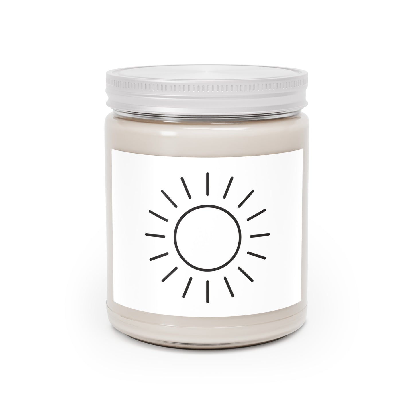 Sunshine Scented Soy Candle - 9oz Jar with White Lid