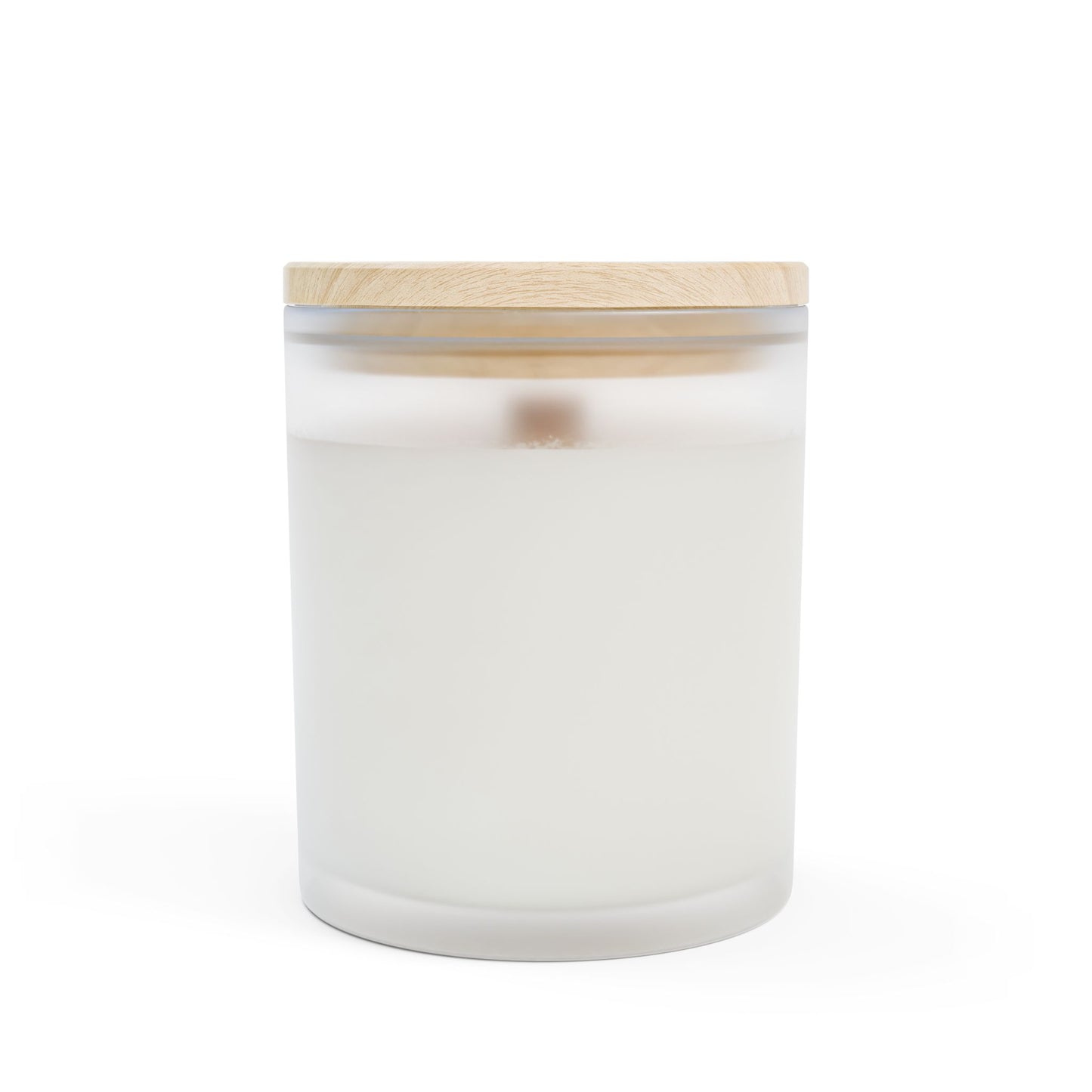 Sunshine Scented Frosted Glass Candle — 11oz Decorative Soy Candle