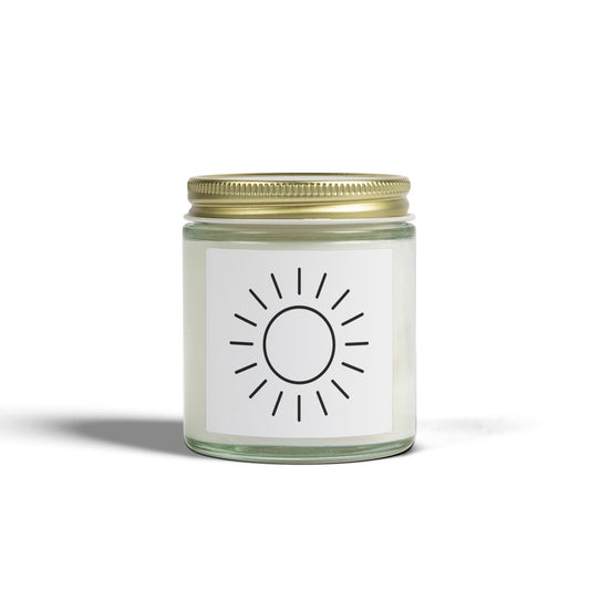 Coconut Apricot Soy Candle — 4oz & 9oz Mason Jar, Tropical & Fresh Home Fragrance