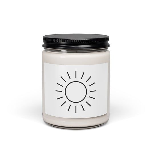 Sunshine Scented Soy Candle 9oz – Uplifting Citrus Aromatherapy Jar